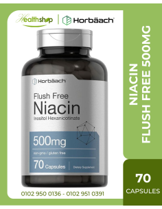 NIACIN FLUSH FREE 500MG - 70 CAPSULES  ( Best Before...