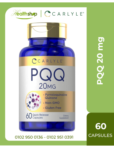 Carlyle PQQ Supplement 20 mg - 60 Capsules