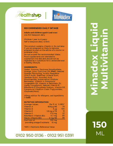 Minadex Multivitamin Liquid - 150ml