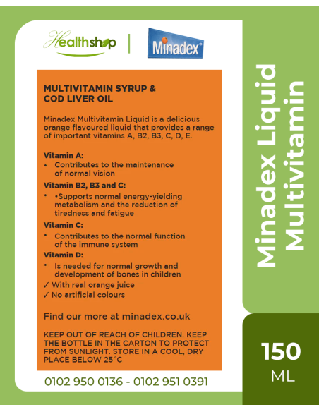 Minadex Multivitamin Liquid - 150ml