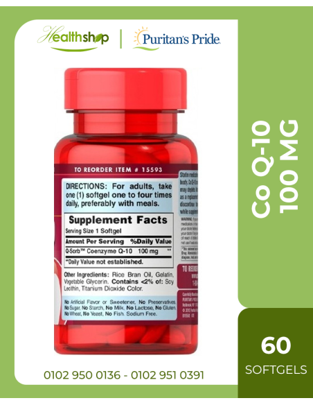 CoQ-10 100MG - 60 Softgels