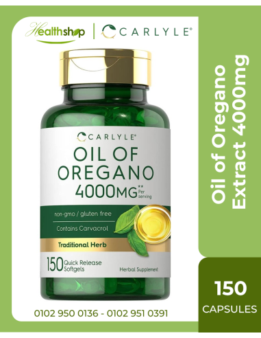 Oil of Oregano Extract 4000mg - 150 Softgels