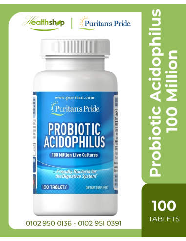 Probiotic Acidophilus 100 Million / 100 Tablets