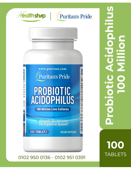 Probiotic Acidophilus 100 Million - 100 Tablets