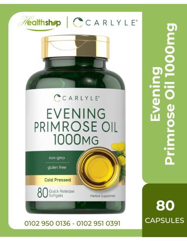 Carlyle Evening Primrose Oil 1000mg - 80 Softgels