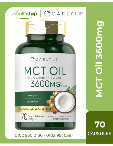 MCT Oil 3600mg - 70 Softgels