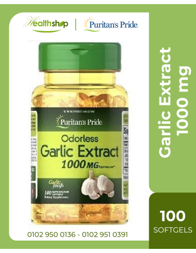 Garlic Extract 1000 mg - 100 Softgels