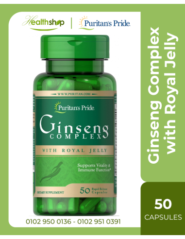 Ginseng Complex 1000 mg with Royal Jelly - 50 Capsules