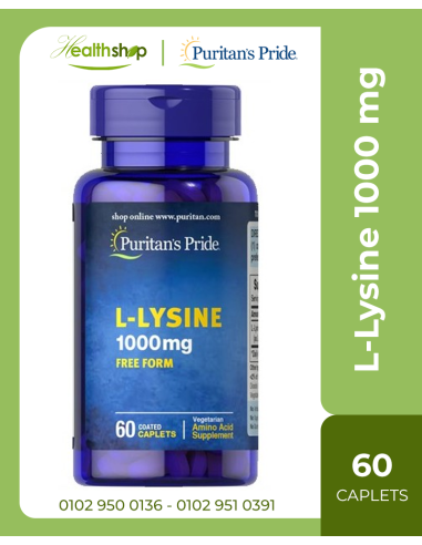 L-Lysine 1000 mg - 60 Coated Caplets