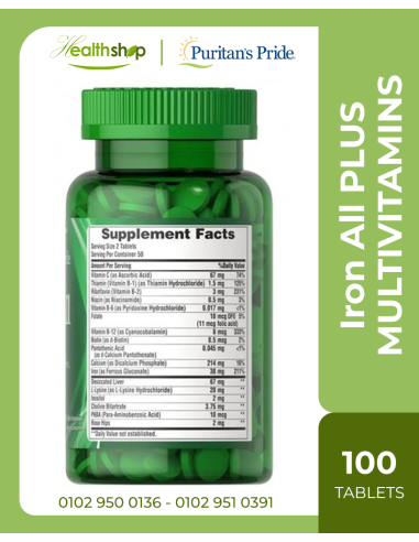 Iron All - 100 Tablets