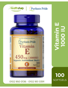 Vitamin E-1000 IU - 100 Softgels