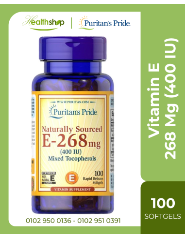 Vitamin E -268 Mg (400 IU) Mixed Tocopherols - 100 Rapid Release Softgels