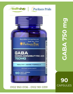 GABA - Gamma Aminobutyric Acid 750 mg - 90 Capsules (Best...