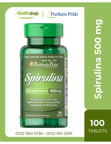 Spirulina 500 mg - 100 Tablets