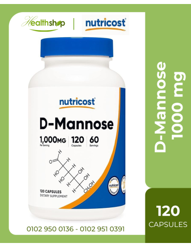 D-Mannose - Urinary Tract Health 1000 mg Per Serving -120 Capsules