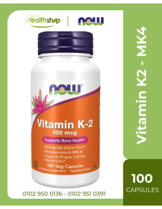 Vitamin K-2 100 mcg MK4 Veg Capsules - 100 Veg Capsules
