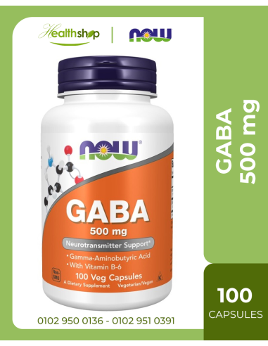 GABA 500 mg- 100 Veg Capsules