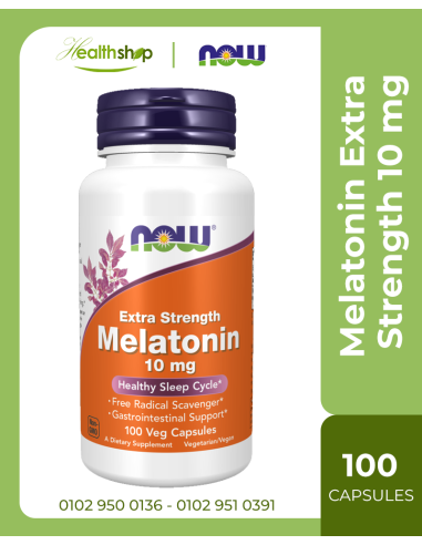 Melatonin Extra Strength 10 mg - 100 Veg Capsules