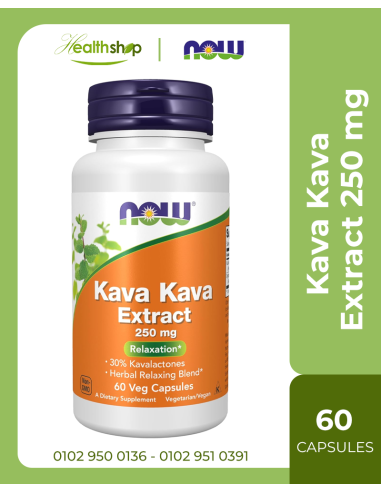 Kava Kava Extract 250 mg, 30% Kavalactones, Herbal Relaxation Blend*, 60 Veg Capsules