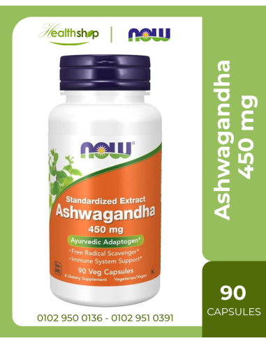 Ashwagandha 450mg  - 90 Veg Capsules