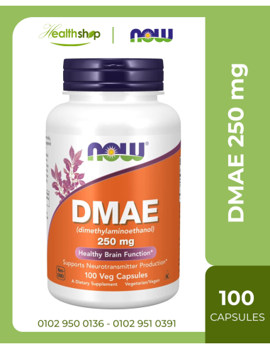 DMAE (Dimethylaminoethanol) 250 mg - Healthy Brain Function - 100 Veg Capsules