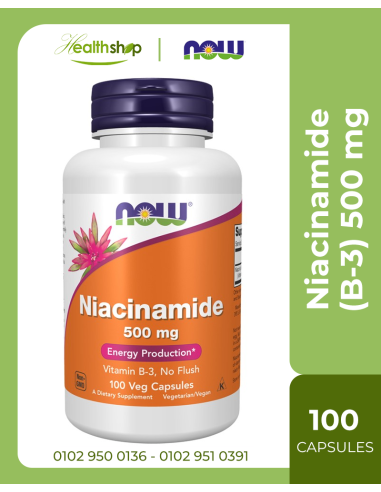 Niacinamide (B-3) 500 mg - 100 Veg Capsules