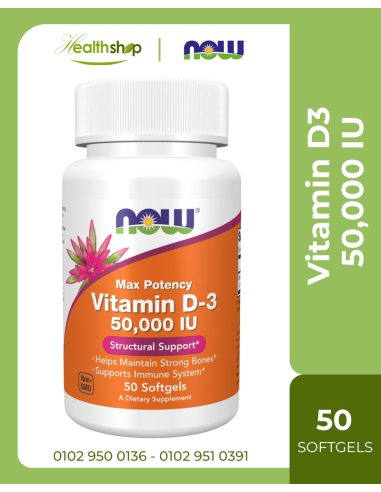 Vitamin D3 50,000 IU -50 Softgels