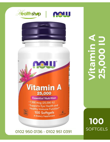 Vitamin A 25,000 IU - 100 Softgels