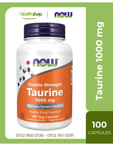 Taurine, Double Strength 1000 mg - 100 Veg Capsules