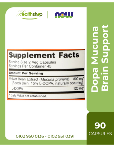 Dopa Mucuna Brain Support - 90 Veg Capsules