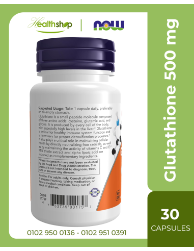 Glutathione 500 mg  with Milk Thistle & Alpha...