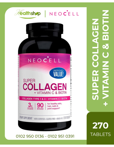 Super Collagen + Vitamin C & Biotin - 270 Tablets