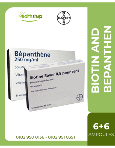 Biotin and bepanthen ampoules