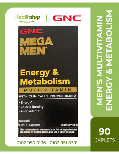 GNC Mega Men Multivitamin Energy & Metabolism - 90 Caplets