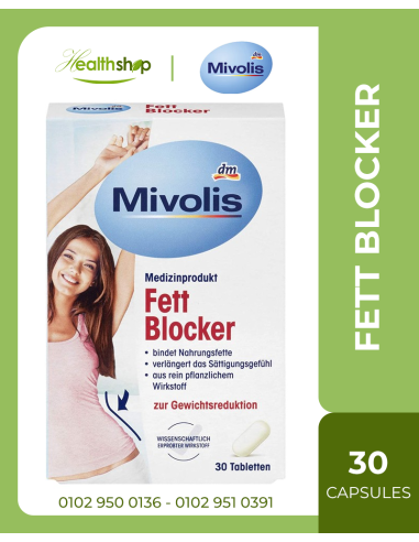 Mivolis fett blocker for fat loss - 30 Capsules | Mivolis | Weight Loss  |