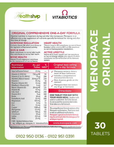 Menopace Original- 30 Tablets