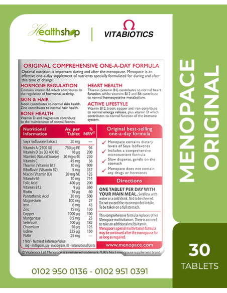 Menopace Original- 30 Tablets