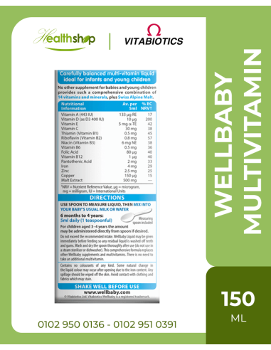 Wellbaby Multivitamin Liquid From 6 months To 4...