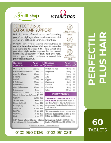 Perfectil Plus Hair extra support - 60 Tablets