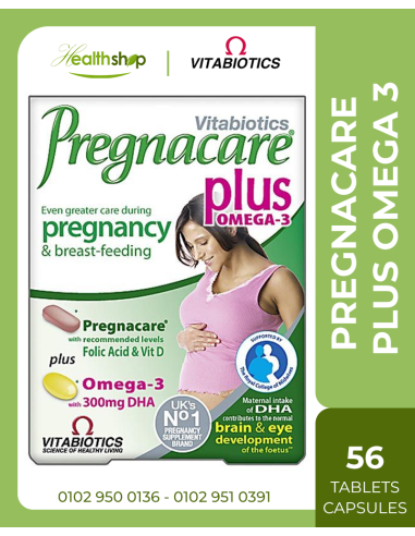 Pregnacare Plus Omega 3 - 56 Tablets/Capsules | Vitabiotics | Pregnancy & Lactating  |