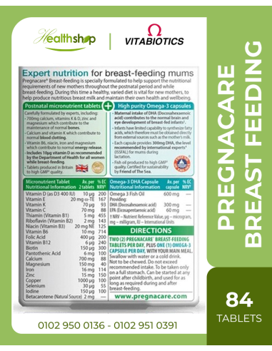 Pregnacare Breast Feeding 84 Tablets