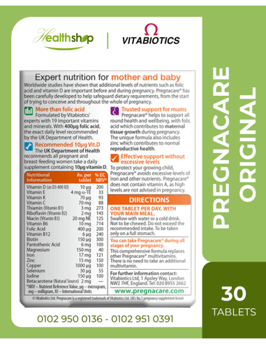 Pregnacare Original - 30 tablets