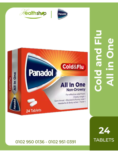 Panadol Cold and Flu All in One - 24 Tablets