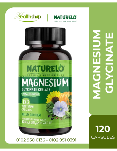 Magnesium Glycinate Chelate 200 mg - 120 veg Capsules | Others | Brain and concentration  |