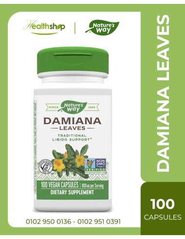 Damiana Leaves / 100 Veg Caps | Nature`s way | Men  |