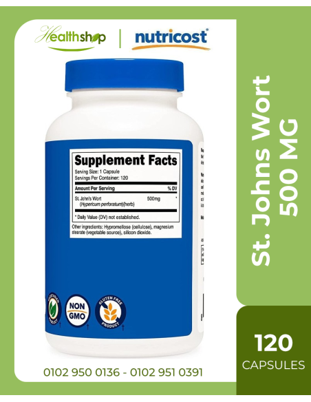 St. Johns Wort Capsules 500MG - 120 Caps