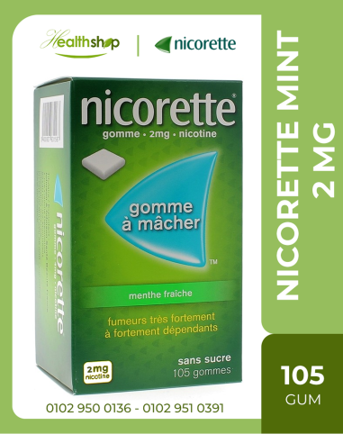 Nicorette Fresh mint, 2mg 105 gum