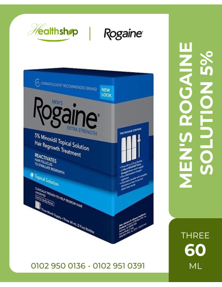 روجين للرجال محلول 3 عبوات 60 مل لكل عبوة