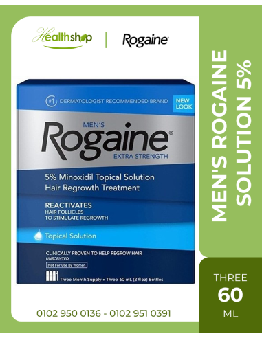 MEN'S ROGAINE SOLUTION 5% - 3 month supply | Rogaine | Hair Loss products  |