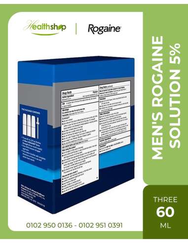 روجين للرجال محلول 3 عبوات 60 مل لكل عبوة